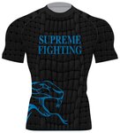 Rashguard Blue Snake &ndash; Strak Sportshirt voor Vechtsport & Fitness