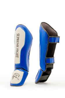 SF Bleu/White amateur shinguard