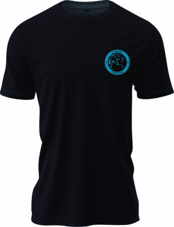 DryFit Shirt Bleu Snake - Ademend Sportshirt met blauwe print